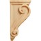 Ekena Millwork 5"W x 7"D x 14"H Large Basket Weave Corbel, Red Oak CORW05X07X14BWRO - alternate 4